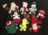 (7) Battery Operated Christmas Figures, etc.