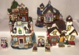 (4) Lighted Porcelain Houses