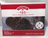 Holiday Time 150 Multi-Color Net Lights--6' x 4'