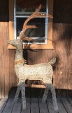 (2) Outdoor Lighted Reindeer Figures
