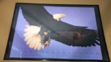 Framed American Eagle 1997-1998 Calendar--36