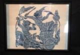 Framed Temple Rubbing from Thailand--25