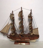 Wooden Clipper Ship Model--14 1/2