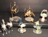 (6) Blown Glass Figurines including (2) with