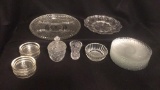 Assorted Glassware:  3-Part  12 1/2