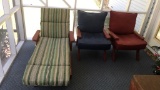 3-Piece Redwood Outdoor Furniture Set:  Lounge