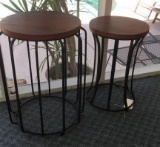 (2) Round Outdoor Tables