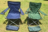 (2) Portable Folding Camping Chairs