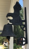 (2) Cast Iron Bells:  One with Eagle Mount