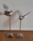 (2) Metal Bird Figures--27 1/2