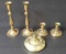 (5) Brass Candle Stick Holders