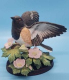Lenox Rufous-Sided Towhee Bird Figurine --