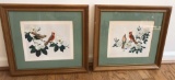 (2) Framed & Matted Lithographs by Lila Moore