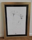 Framed and Matted Signed Pen & Ink of a Spider Lilly 