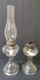 (2) Kerosene Lamps: P&A Mfg. Waterbury