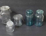 Assorted Glass Jars & Canisters