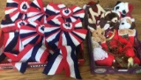 Assorted Christmas Stockings & Decorations