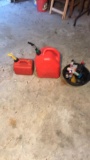 1.25 gal &5 gal. Gas Cans, Oil Changing Pan,