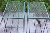 (2)Outdoor Metal Tables--15