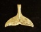 14 Kt Yellow Gold Whale Tail Pendant 1.6g