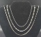 (3) Sterling Silver Chains: 24