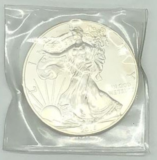 2015 One Dollar One Ounce Silver Eagle Bullion