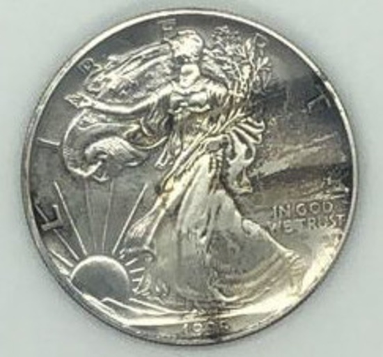 1995 One Dollar One Ounce Silver Eagle Bullion