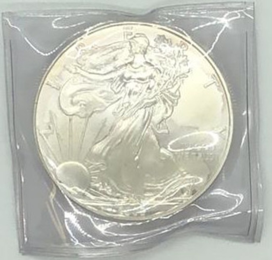 2008 One Dollar One Ounce Silver Eagle Bullion