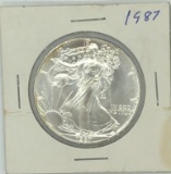 1987 One Dollar One Ounce Silver Eagle Bullion
