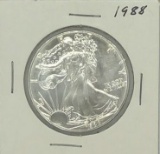 1988 One Dollar One Ounce Silver Eagle Bullion
