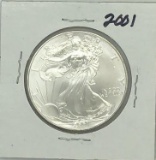 2001 One Dollar One Ounce Silver Eagle Bullion