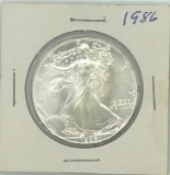 1986 One Dollar One Ounce Silver Eagle Bullion
