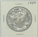 1992 One Dollar One Ounce Silver Eagle Bullion