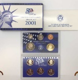 2001 United States Mint Proof Set with Certificate