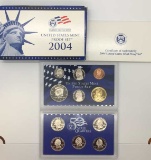 2004 United States Mint Proof Set with Certificate