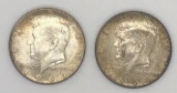 (2) 1964 Kennedy Half Dollars