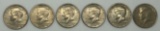 (6) 1974 Kennedy Half Dollars