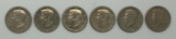 (6) Kennedy Half Dollars: (5) 1971 D, (1) 1971 no mint mark