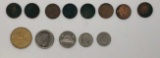 Assorted Foreign Coins:  (13) Canadian, (13)
