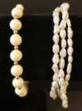 (2) Bracelets: Fresh Water Pearls w/Sterling