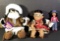 (3) Dolls: Stuffed Eskimo Doll; Native American