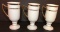 (3) Royal Porcelain Footed Mugs
