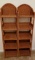 (2) Foldable 5-Shelf Wicker Shelves