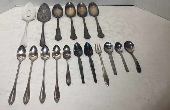(17) Pieces of Silverplate