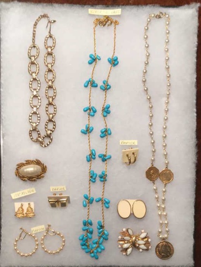 Assorted Signed & Unsigned Costume Jewelry