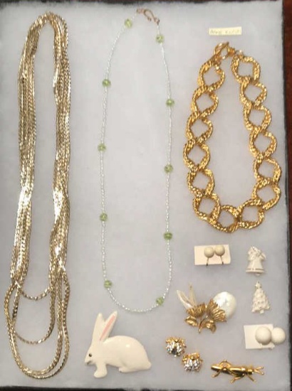 Assorted Signed & Unsigned Costume Jewelry