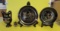 (4) Greek China Items with 24 Kt Gold Trim:  8