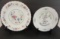 (2) Decorative Plates:  (1) Andrea by Sadek 10