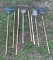 Assorted Long Handle Yard Tools