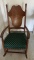 Rocking Chair with Upholstered Seat